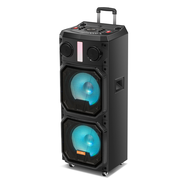 Portable Trolley Speaker with Bluetooth and Wireless Charging