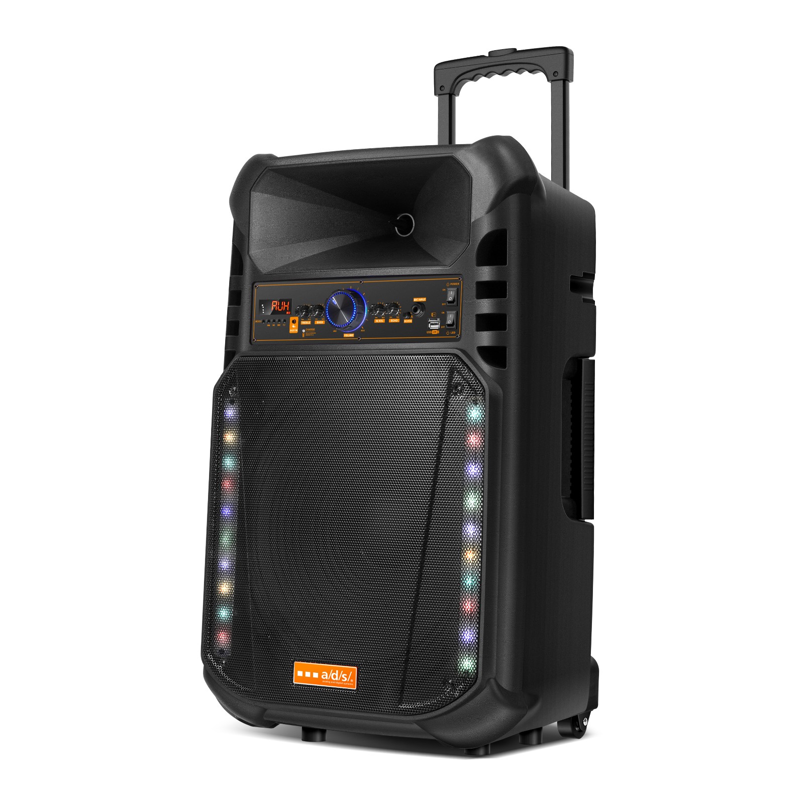 Portable Trolley Speaker with LED Lighting
