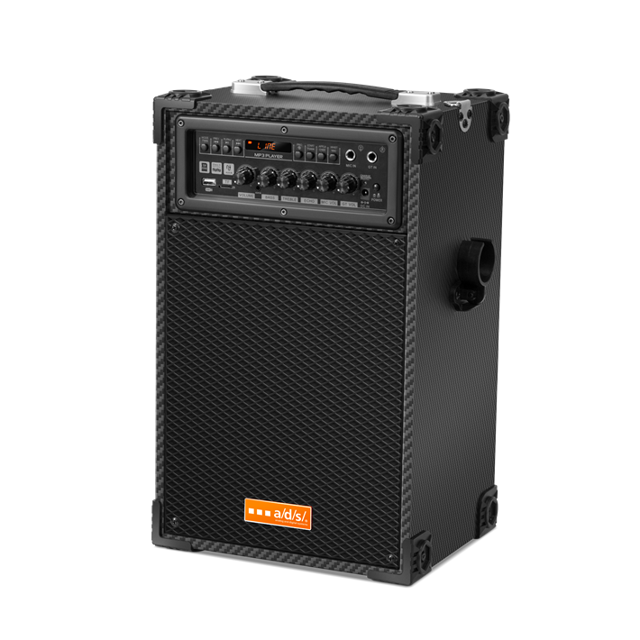 Portable Trolley Speaker with Bluetooth and LED Lighting