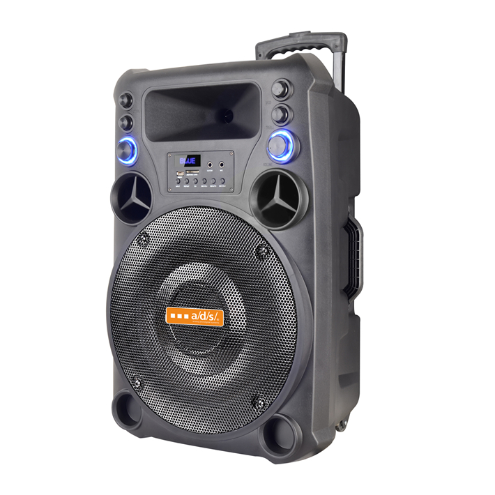 Portable Trolley Speaker with Bluetooth and LED Lighting