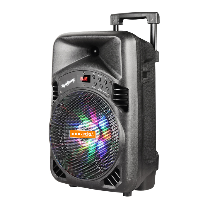 Portable Trolley Speaker with Bluetooth and LED Lighting