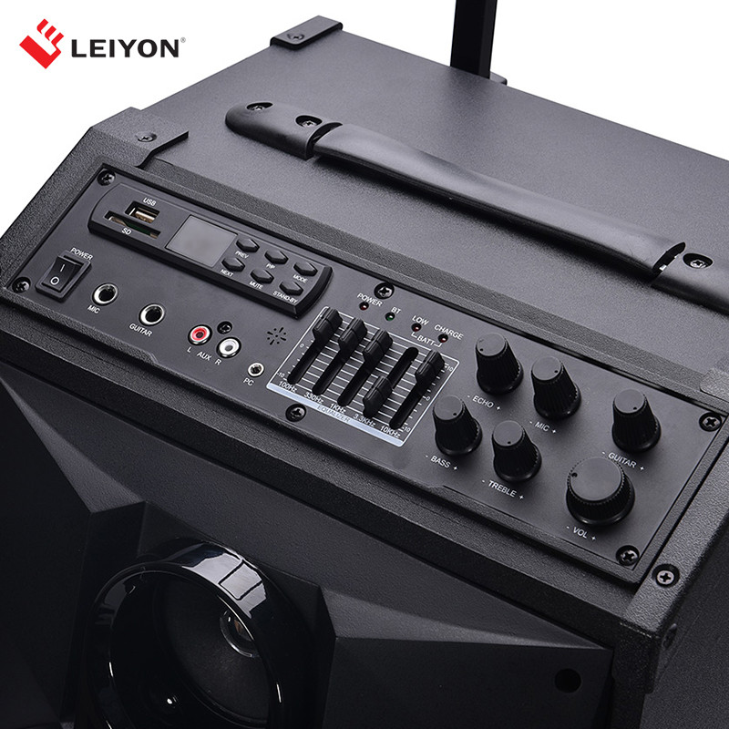 Portable Trolley Speaker with Super-Bass, Bluetooth, and LED Lights