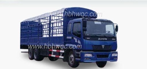 Cage-Enclosed Medium-Duty Cargo Truck
