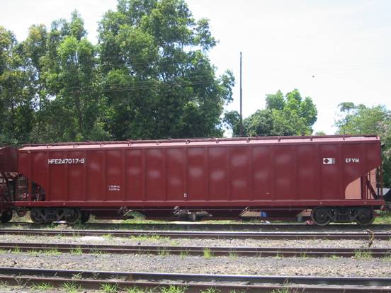 Railroad Hopper Car for Bulk Transport