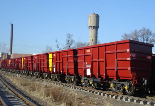 Gondola Railcar Consist for Bulk Material Transport