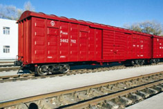 Railway Boxcar for Freight Transport