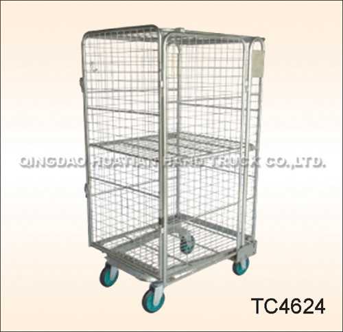 Heavy-Duty Wire Mesh Roll Container