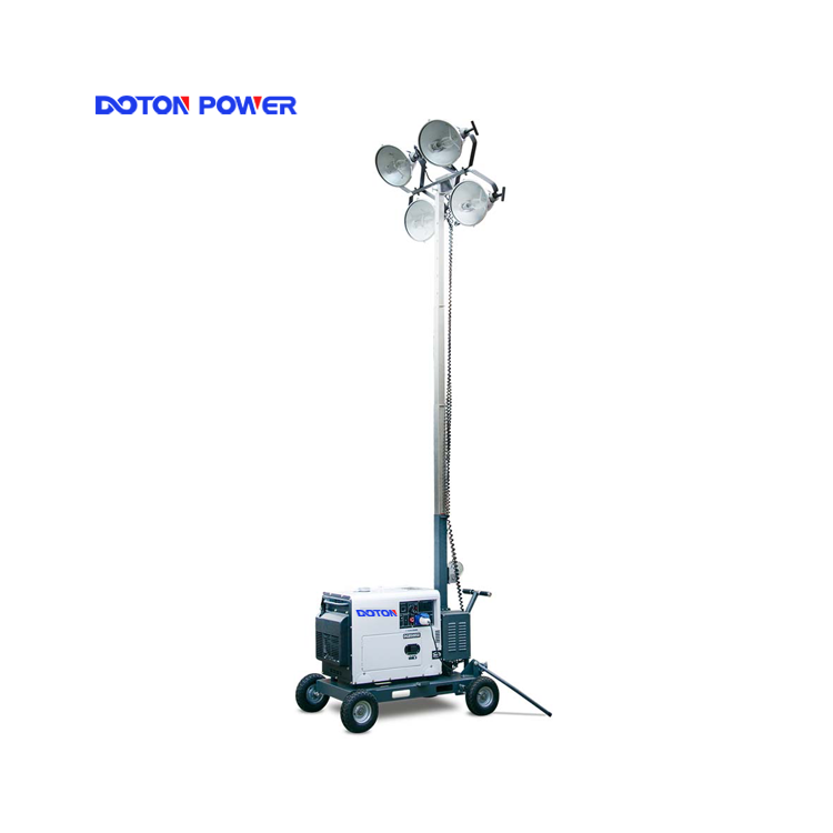Truck Mounted Telescopic LED Outdoor Light Tower Generator - Image 2