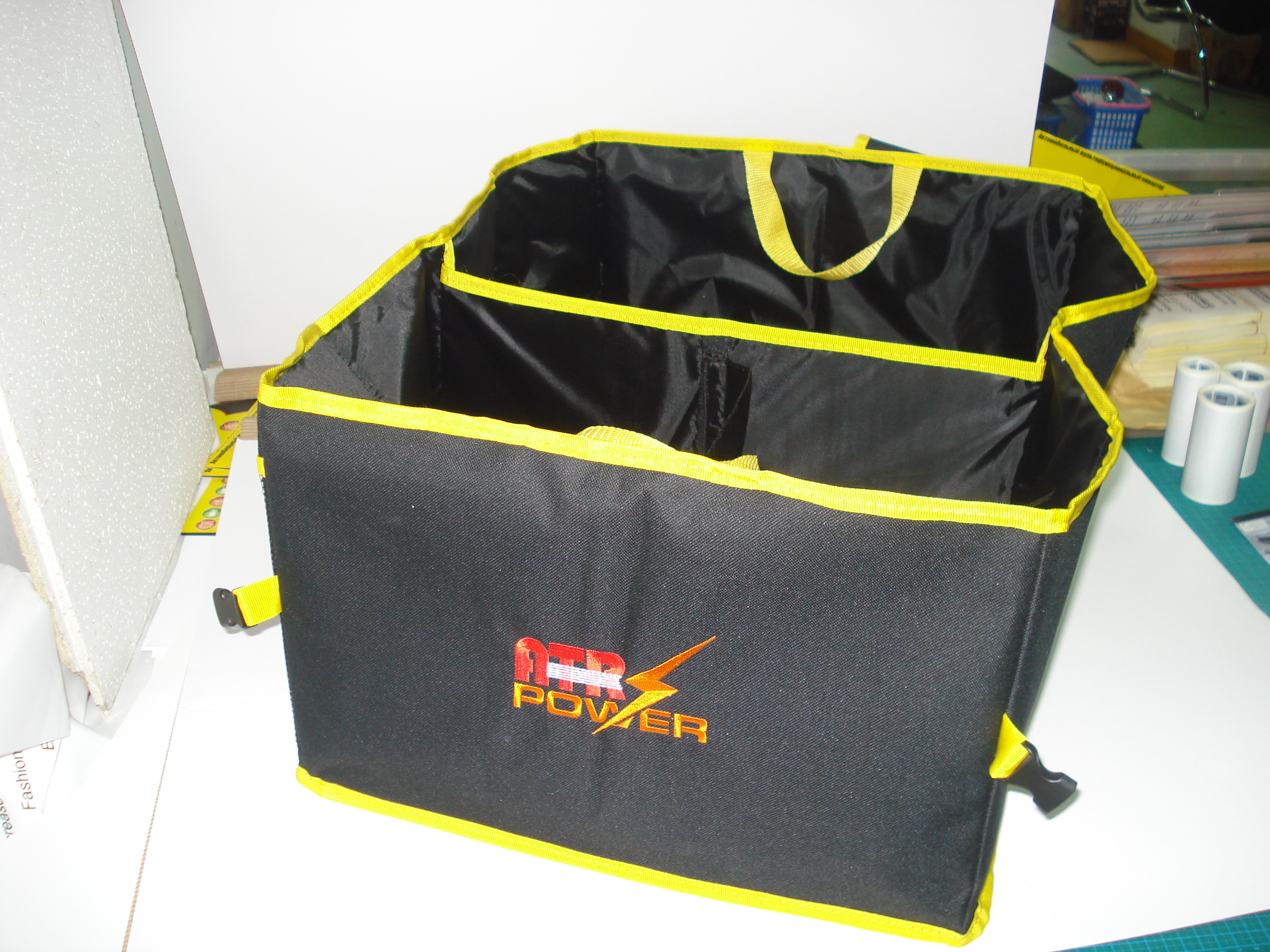 Collapsible Multi-Compartment Car Trunk Organizer