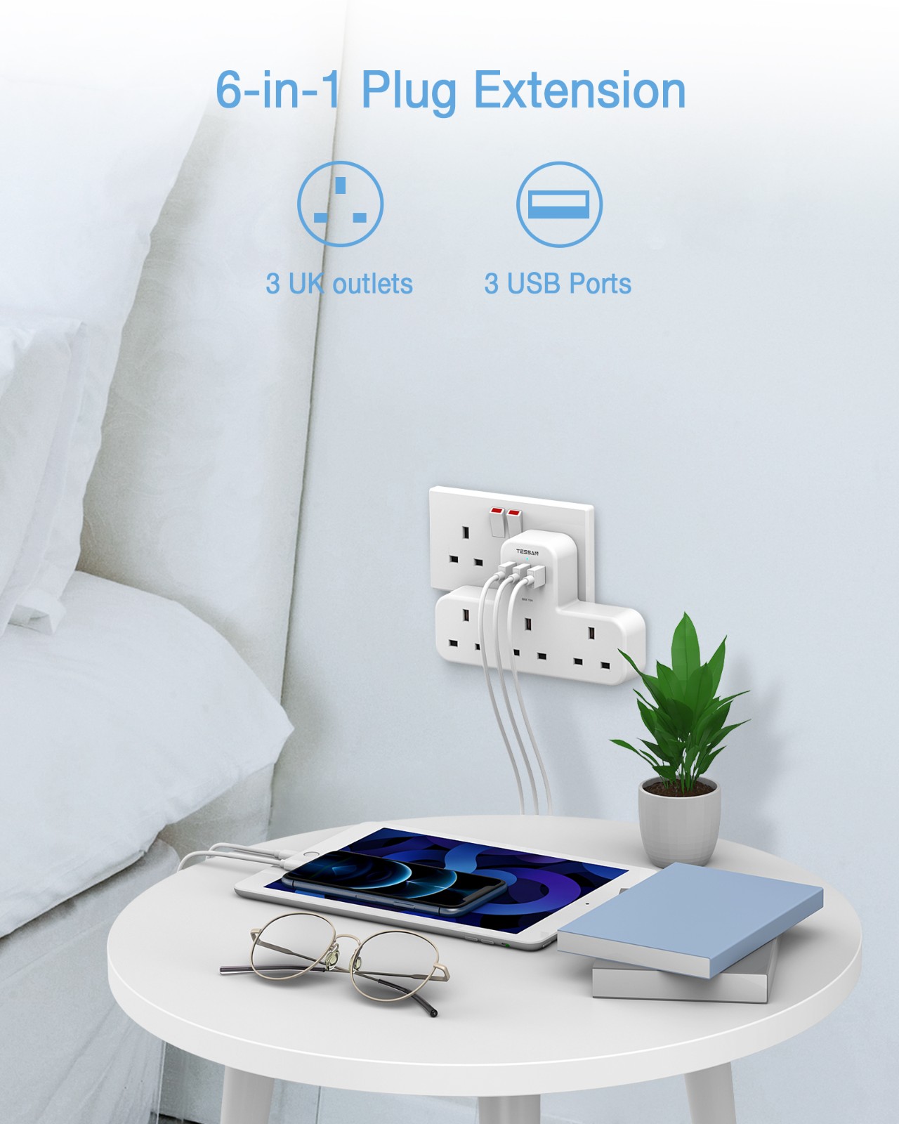 TS-223-UK WALL EXTENSION PLUG - Image 2