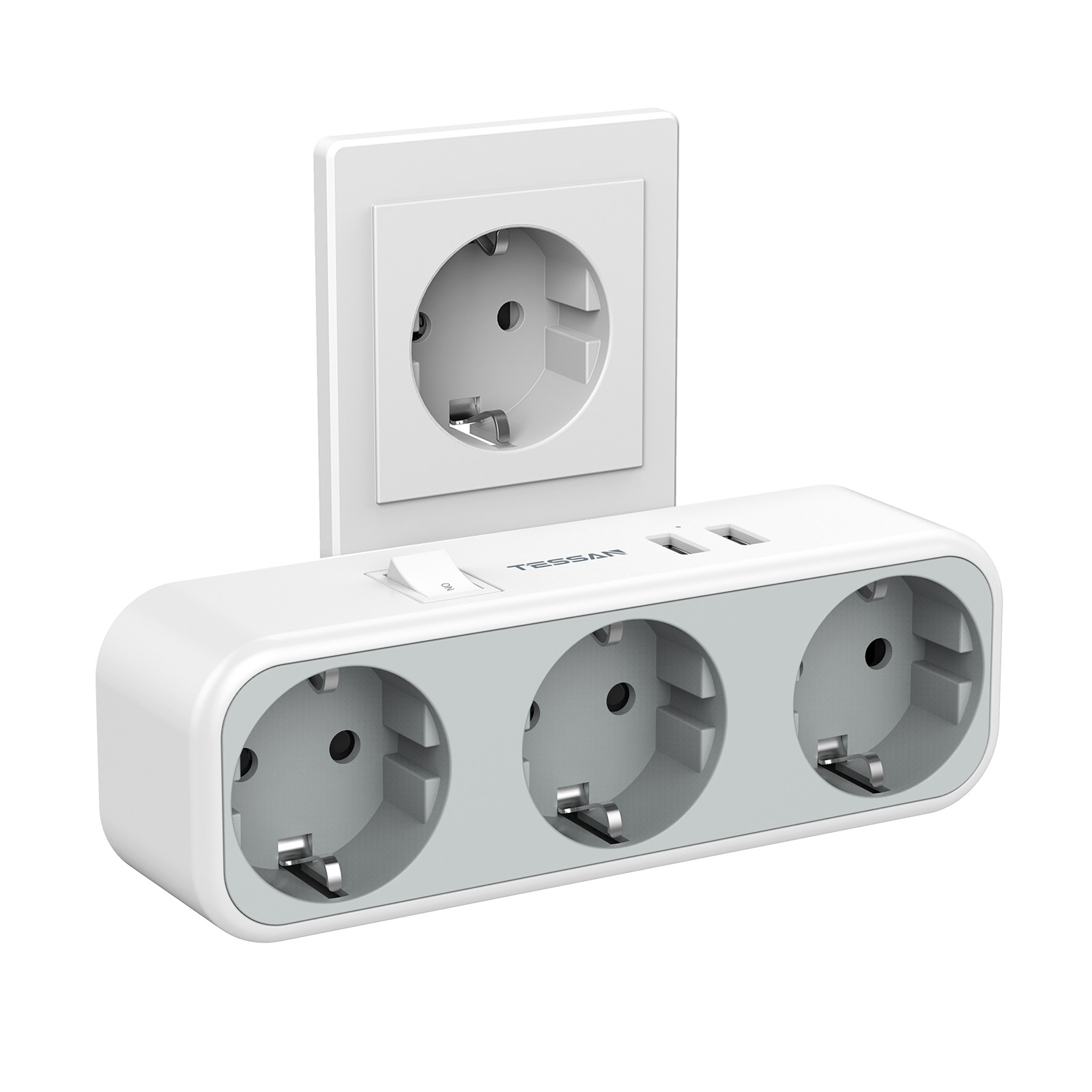 Multi-Socket Power Strip with USB Charging