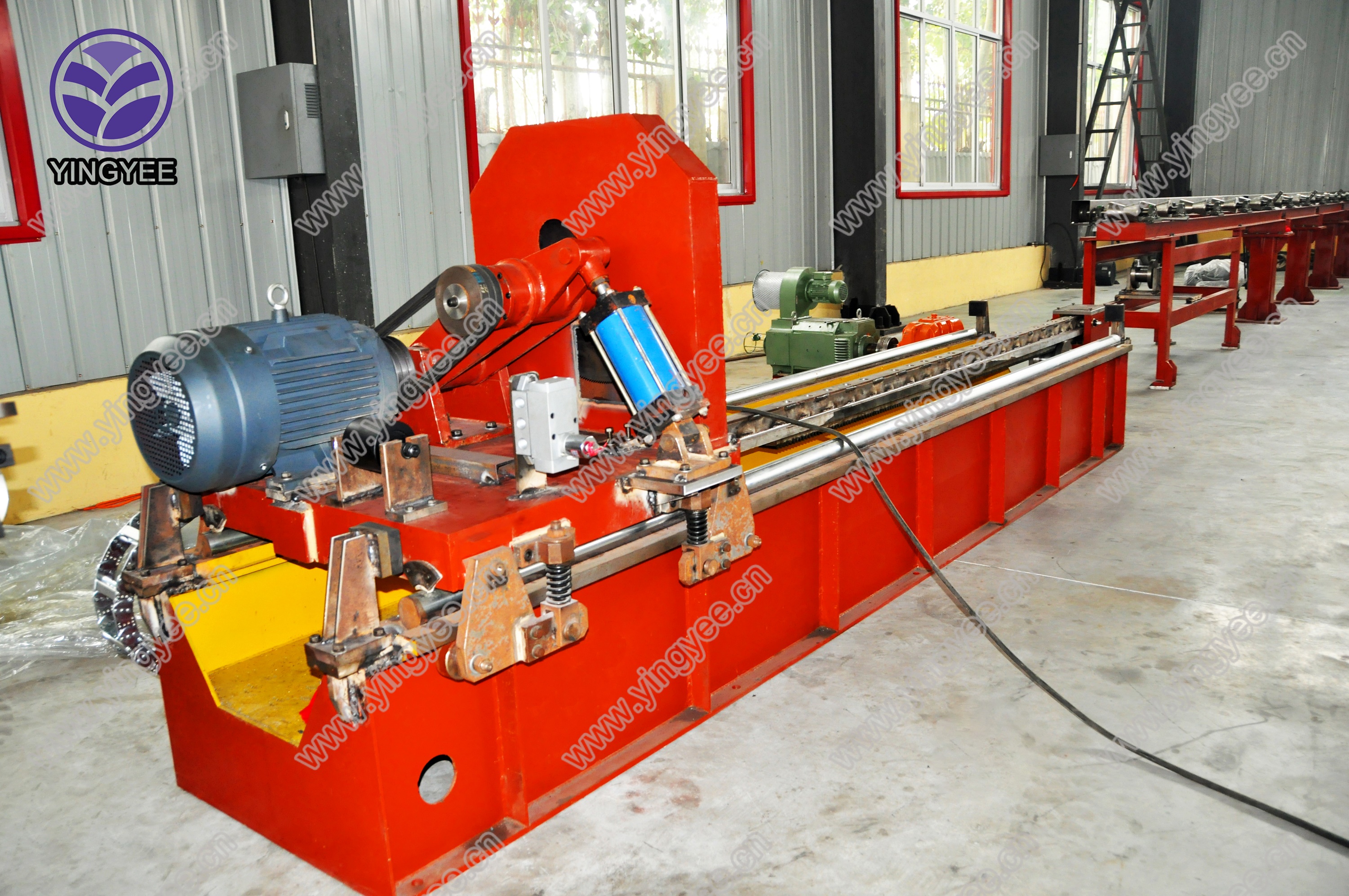 Comprehensive view of the tube mill production line components