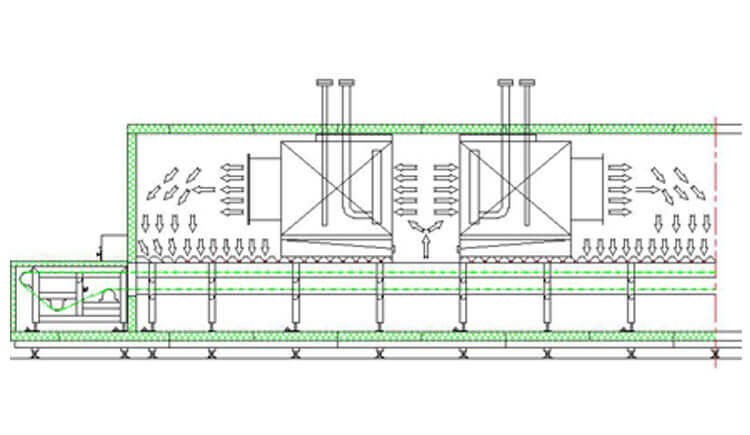 Technical airflow diagram