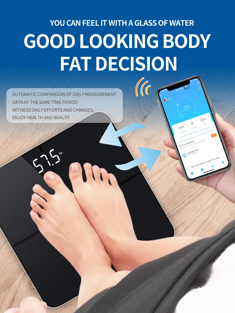 TUYA WIFI SCALE with ITO glass white LED display - Image 2