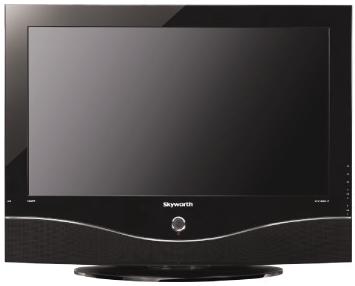 Black Flat Screen Television with Integrated Speakers