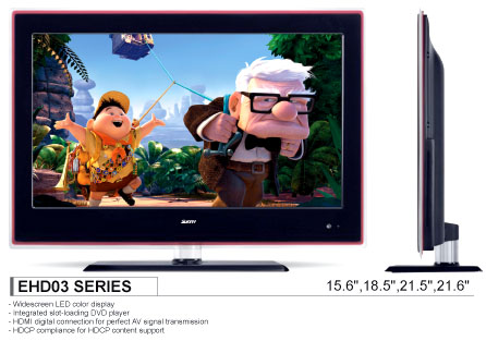 Widescreen LED Television with DVD Player