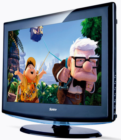 Glossy Black Smart LED TV