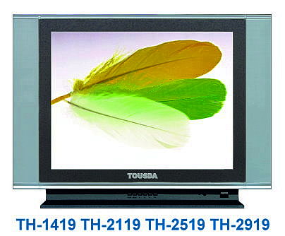 Cathode-Ray Tube Television with Flat Screen