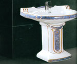 Elegant Ceramic Pedestal Bathroom Sink
