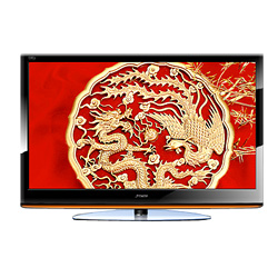 High-Definition Flat-Screen Television with Decorative Design