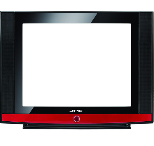 CRT Television with Integrated Speakers