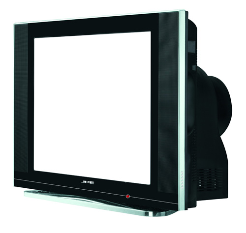 Cathode Ray Tube Television with Integrated Speakers