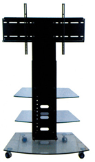 Rolling TV Stand with Mount