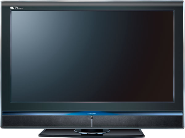 High-Definition Flat Panel Television with Integrated Soundbar