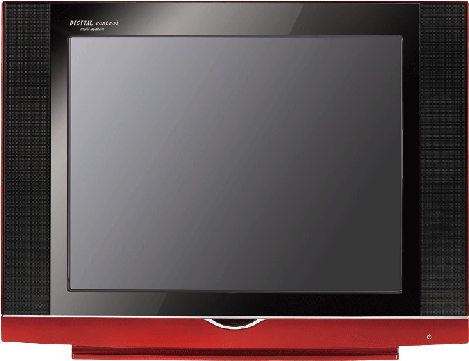 Retro CRT Television with Integrated Speakers
