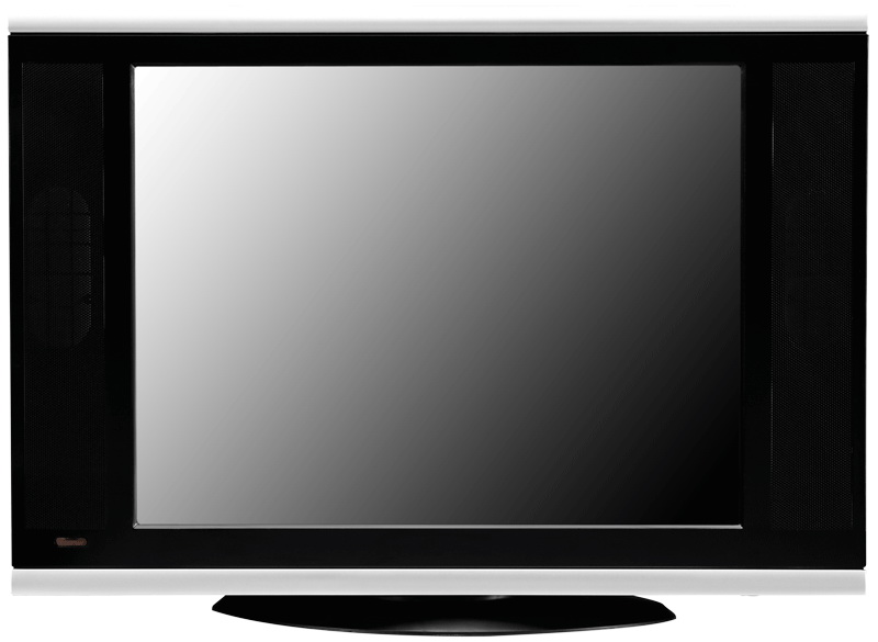 Cathode Ray Tube Television with Integrated Speakers