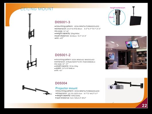 Adjustable Tilting TV Wall Mount