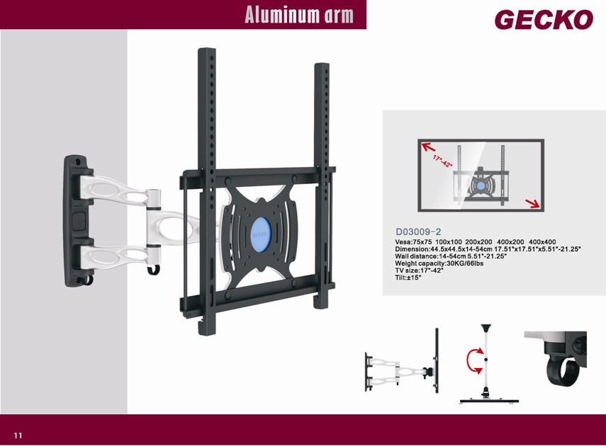 Full Motion TV Wall Mount Bracket