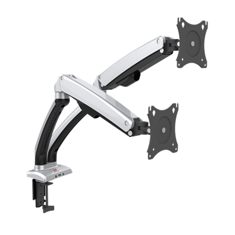 Dual Monitor Desktop Mount with Articulated Arms