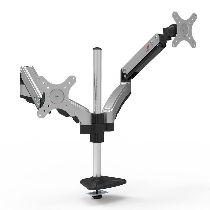 Dual Monitor Desktop Mount with Articulated Arms