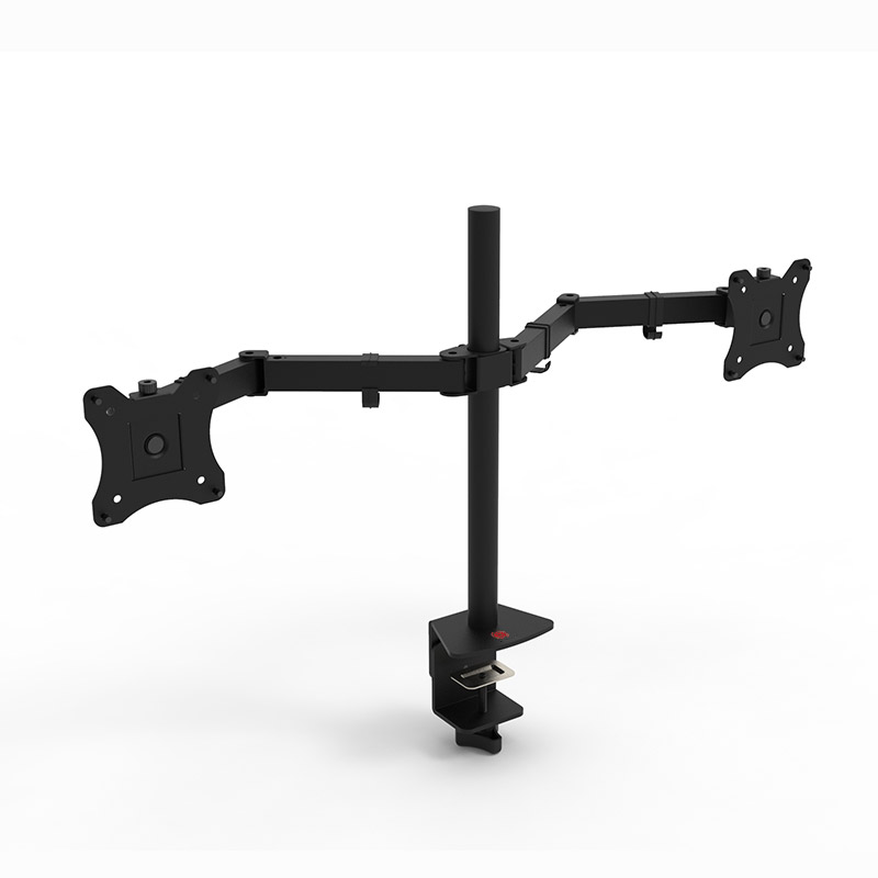 Twin Flat ScreenComputer Monitor Desk Mount Stand for 12''-24'' Two LCD Flat Screen Moni - Image 2