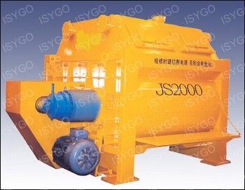Twin Shaft Concrete Mixer
