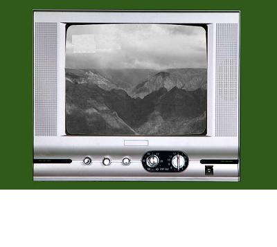 Retro Style Television with Built-in Speaker