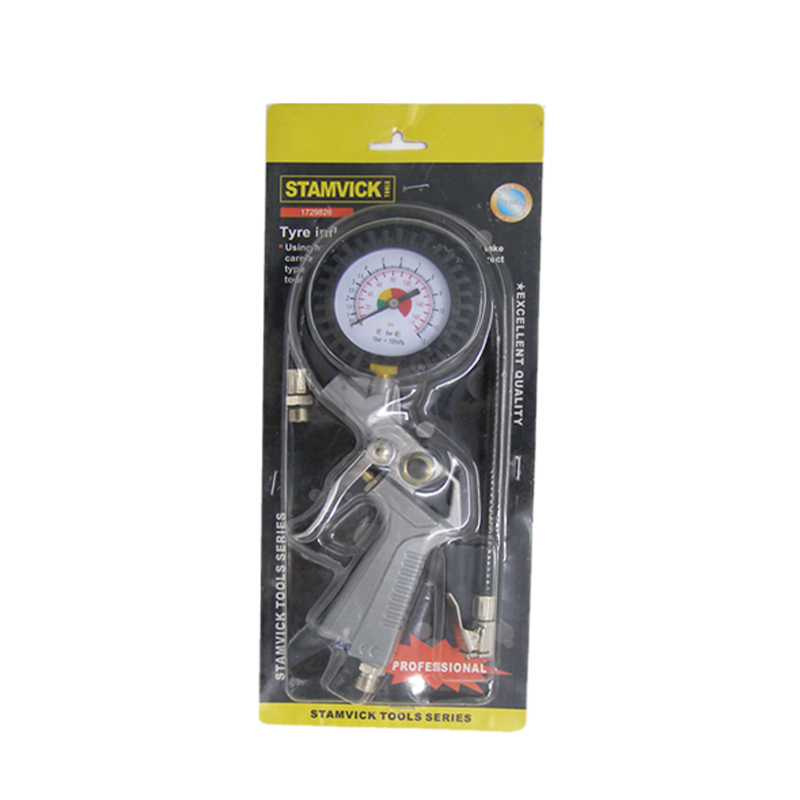 Pistol Grip Tire Inflator with Gauge