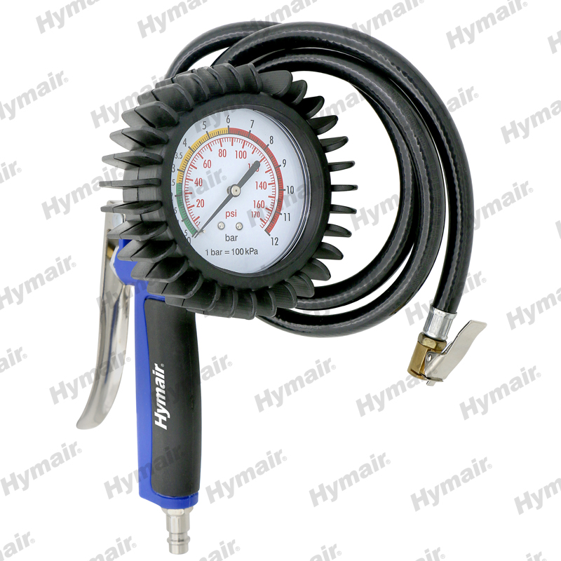 Tire Inflator with Pressure Gauge