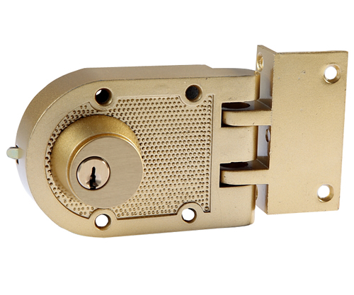 Heavy-Duty Brass Mortise Lock with Hinged Mounting