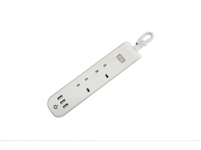 UK-style extension socket with 3USB(2.1A) - Image 3