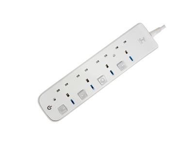 UK-style extension socket with individual switches - Image 2