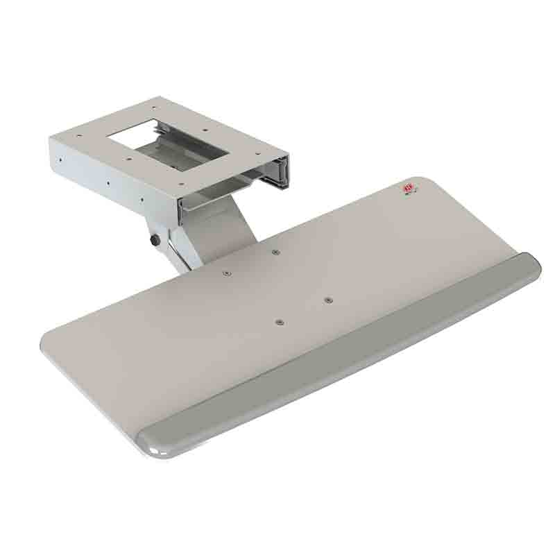 Under Desk Keyboard and Mouse Tray with Wrist Rest