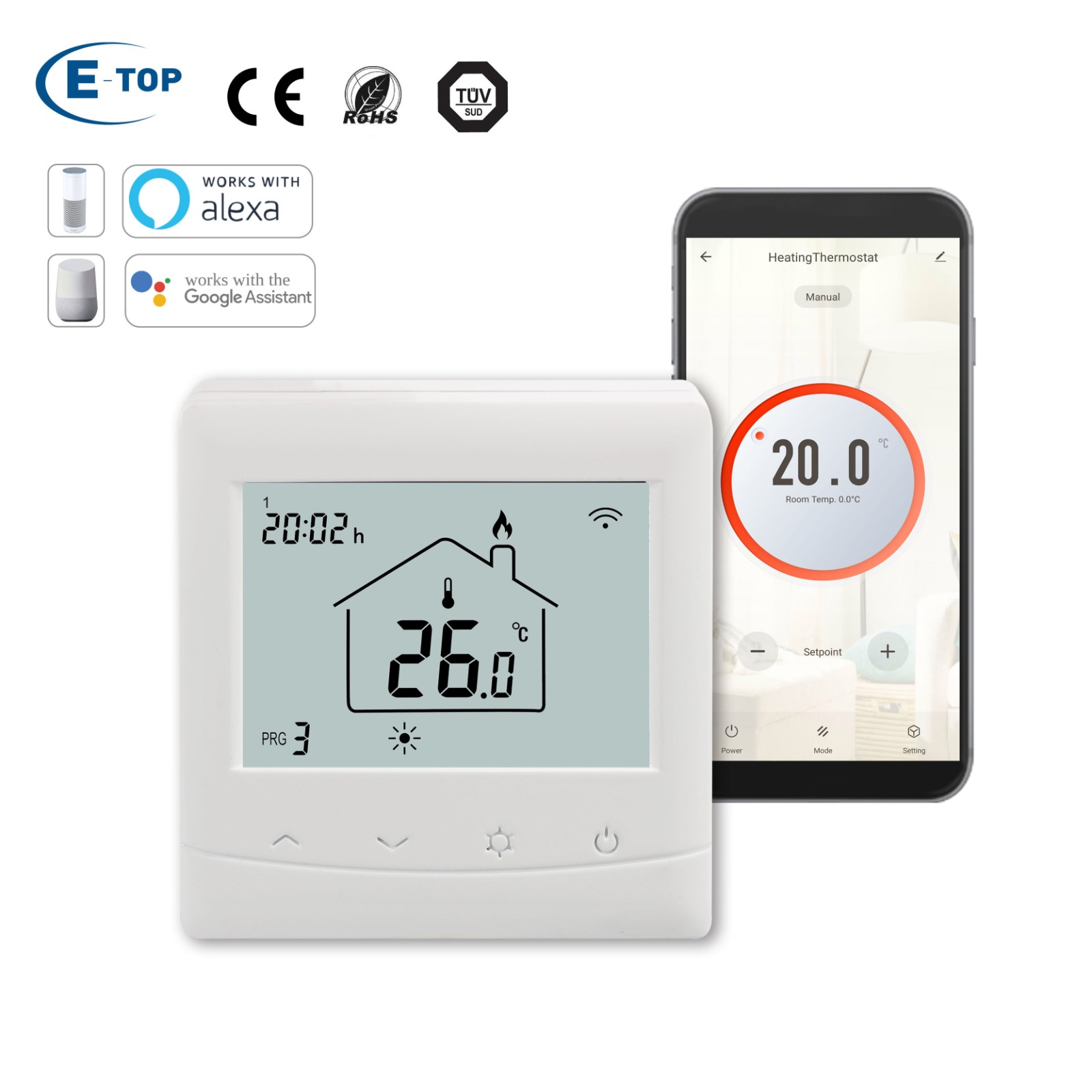 Underfloor Heating Digital WIFI Thermostat - Image 2