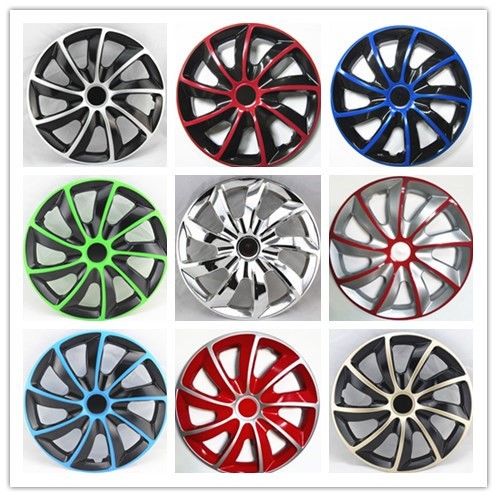Full black wheel hubcap design