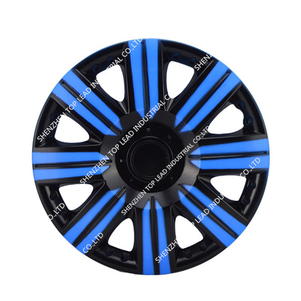 Universal Black and Red Car Wheel Center Cover
