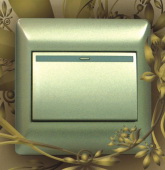 Green Wall-Mounted Light Switch