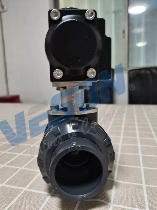 UPVC Pneumatic Ball Valve Pneumatic Pressure Control Valve actuated plastic valve valve ac - Image 3