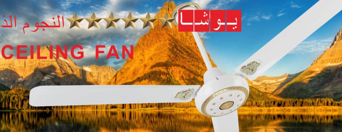 Elegant White and Gold Ceiling Fan