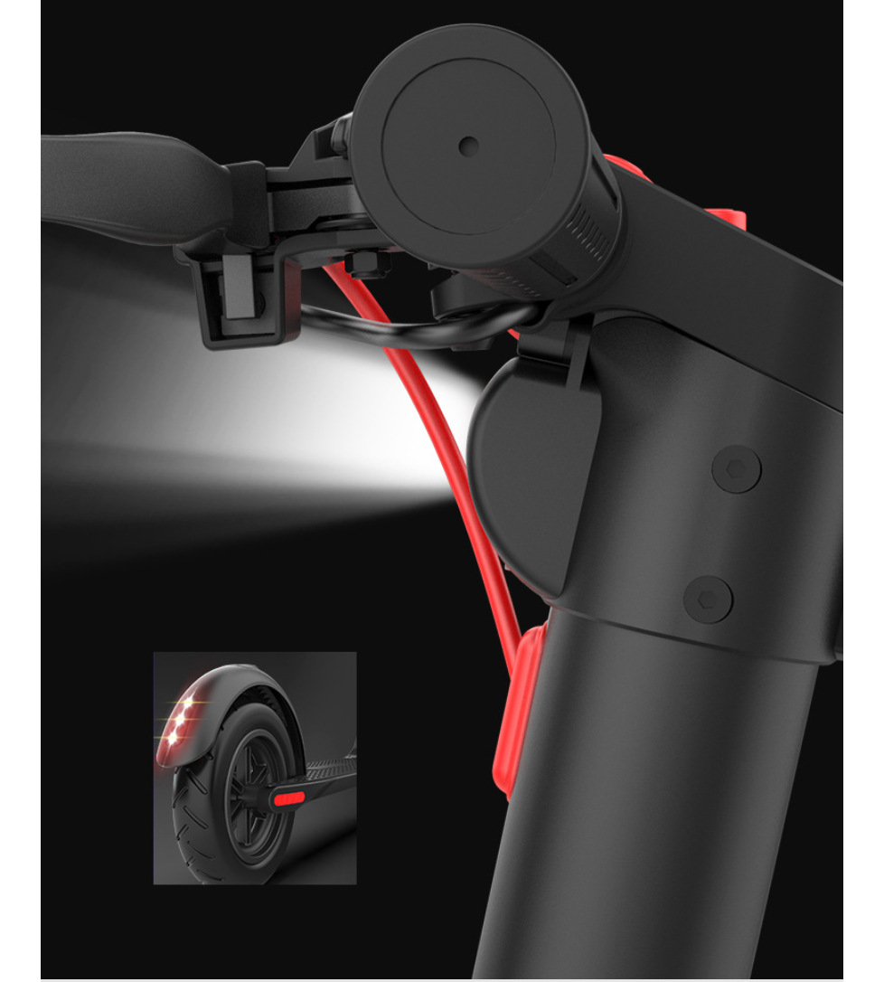 Side profile of electric scooter